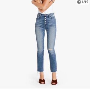 MOTHER Blue Ankle & Cropped Jeans